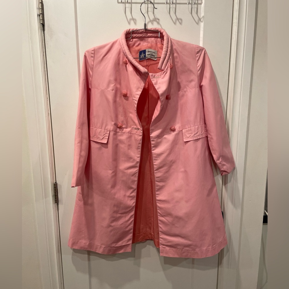 Vintage Union made Pink Double-Breasted Coat - Picture 1 of 16